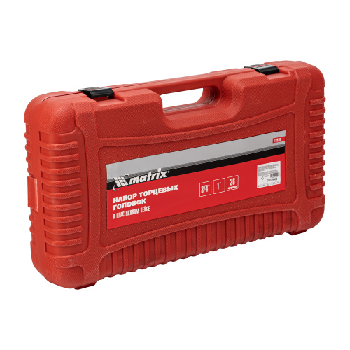 Набор торцевых головок 3/4"–1", головки 21 х 65 мм, 26 предметов, в пласт. боксе Matrix купить в Москве с доставкой по всей России | ProtosMarket.ru
