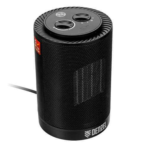 Тепловентилятор керамический DTFC-1200S, вращение, 3 реж., вент., нагрев 600/1200 Вт Denzel по ценам производителя в Санкт-Петербурге с доставкой по всей России