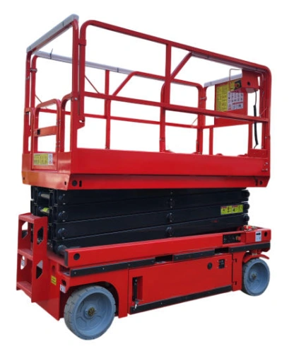 Подъемник ножничный самоходный с выдвижной платформой аккумуляторный 320 кг, 11,8/13,8 м, 24/256 В/Ач TOR AMSL1214 DC по ценам производителя в Санкт-Петербурге с доставкой по всей России