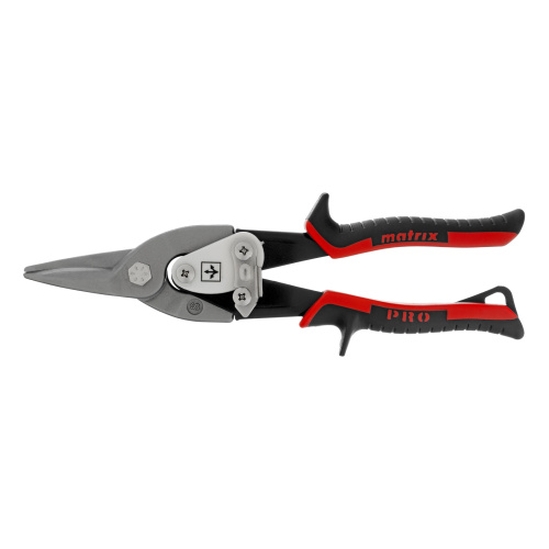 Ножницы по металлу, 250 мм, прямой рез, сталь CRMO, двухкомпонентные рукоятки, PRO Matrix купить в Москве с доставкой по всей России | ProtosMarket.ru