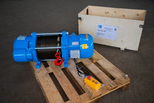 Лебедка электрическая 1000кг  70м с канатом 380В TOR KCD по ценам производителя в Санкт-Петербурге с доставкой по всей России