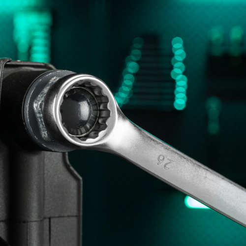 Ключ комбинированный, 26 мм, CrV, матовый хром Stels купить в Москве с доставкой по всей России | ProtosMarket.ru