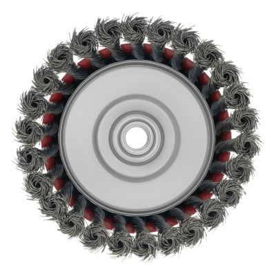 Щетка для УШМ, 125 мм, М14, "чашка", крученая проволока 0.5 мм Matrix купить в Москве с доставкой по всей России | ProtosMarket.ru
