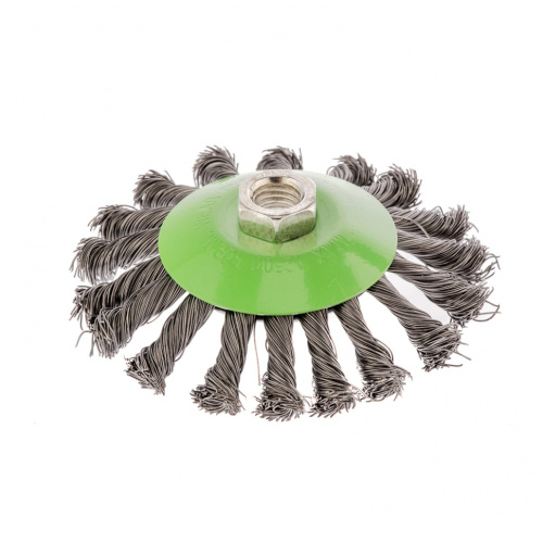 Щетка для УШМ, 115 мм, М14, "тарелка", крученая проволока 0.5 мм Сибртех по ценам производителя в Санкт-Петербурге с доставкой по всей России