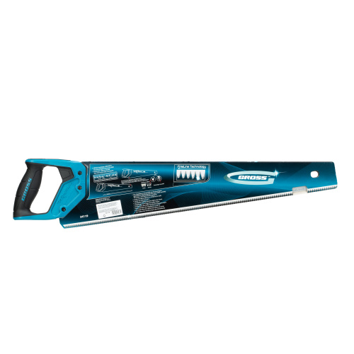 Ножовка по дереву "Piranha", 550 мм, сегментное строение рабочей кромки, 7-8 TPI, зуб-3D, двухкомпонентная рукоятка Gross купить в Москве с доставкой по всей России | ProtosMarket.ru