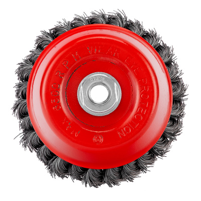 Щетка для УШМ, 125 мм, М14, "чашка", двухрядная, крученая проволока 0.5 мм Matrix по ценам производителя в Санкт-Петербурге с доставкой по всей России