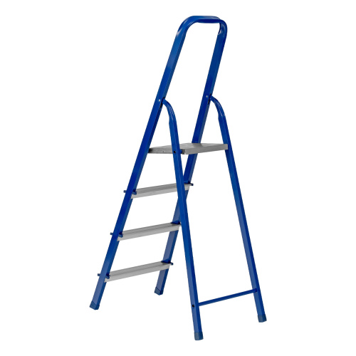 Стремянка, 4 ступени, стальной профиль, алюминиевые ступени Сибртех купить в Москве с доставкой по всей России | ProtosMarket.ru