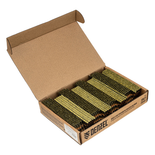 Гвозди для пнев. нейлера (крашен.) длина - 50 мм, диам. - 2,9 мм, 2000 шт. Denzel купить в Москве с доставкой по всей России | ProtosMarket.ru