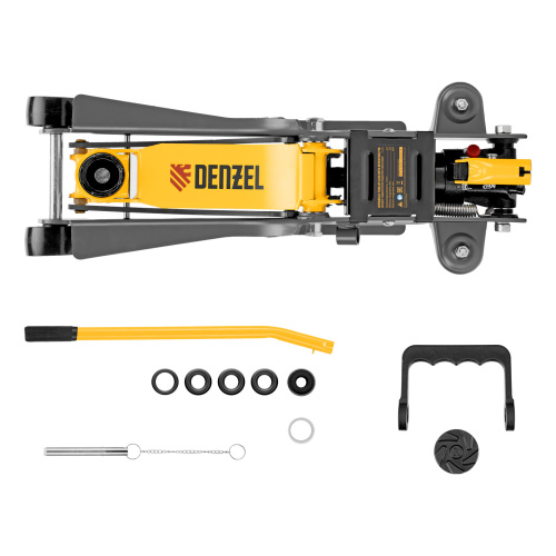 Домкрат гидравлический подкатной с фиксатором, 2,5 т, 85-385 мм Denzel по ценам производителя в Санкт-Петербурге с доставкой по всей России