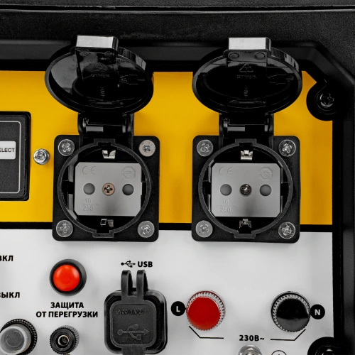 Генератор инверторный GS-5500iSE, 5,5 кВт, 230 В, закрытый корпус,электростартер Denzel по ценам производителя в Санкт-Петербурге с доставкой по всей России