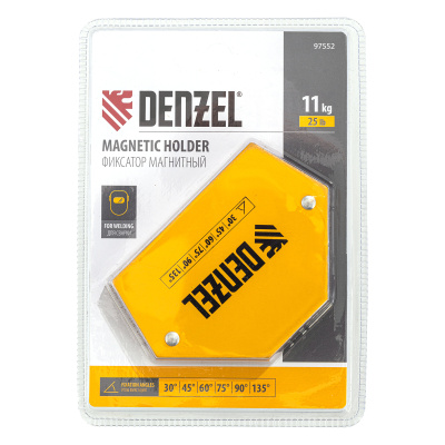 Фиксатор магнитный для сварочных работ усилие 25 LB, 30х45х60х75х90х135 град. Denzel по ценам производителя в Санкт-Петербурге с доставкой по всей России