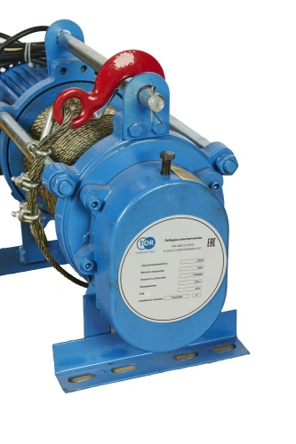 Лебедка электрическая  500 кг  70 м с канатом 220 В TOR KCD по ценам производителя в Санкт-Петербурге с доставкой по всей России