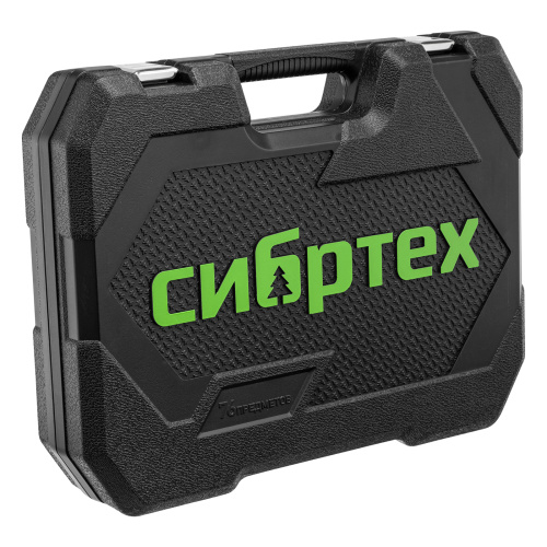 Набор инструментов, 1/2", 1/4", пластиковый кейс 76 предметов Сибртех купить в Москве с доставкой по всей России | ProtosMarket.ru