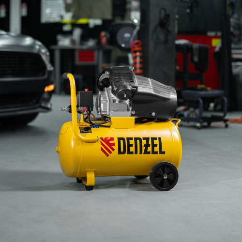 Компрессор воздушный прям. привод DCV1800/50, 1,8 кВт, 50 литров, 320 л/мин Denzel по ценам производителя в Санкт-Петербурге с доставкой по всей России