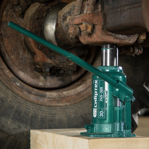 Домкрат гидравлический бутылочный, 30 т, 245-385 мм Сибртех по ценам производителя в Санкт-Петербурге с доставкой по всей России