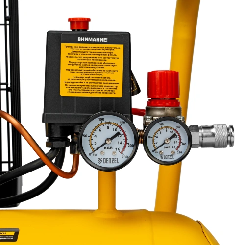 Компрессор воздушный BCI2300/100, ременный привод, 2.3 кВт, 100 литров, 400 л/мин Denzel по ценам производителя в Санкт-Петербурге с доставкой по всей России