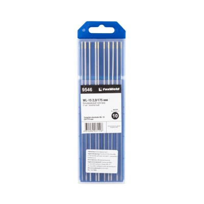 Вольфрамовый электрод WL-15 2,0мм / 175мм (1шт. золотистый) FoxWeld купить в Москве с доставкой по всей России | ProtosMarket.ru