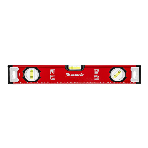 Уровень алюминиевый, фрезерованный, 3 глазка, 400 мм Matrix по ценам производителя в Санкт-Петербурге с доставкой по всей России