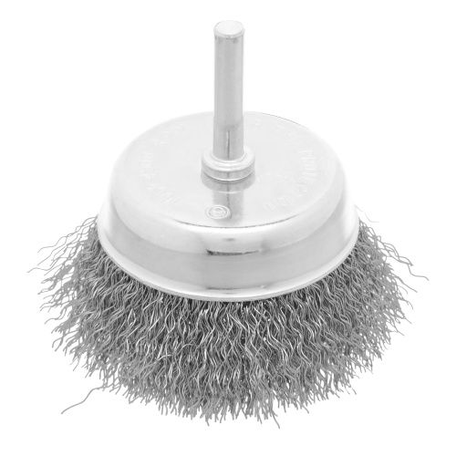 Щетка для дрели, 75 мм, "чашка" со шпилькой, витая проволока Сибртех по ценам производителя в Санкт-Петербурге с доставкой по всей России