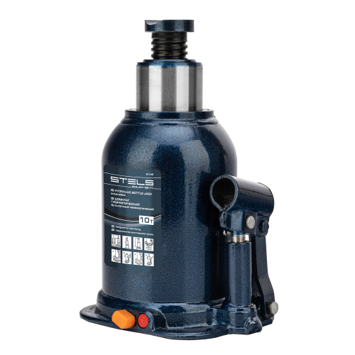 Домкрат гидравлический бутылочный телескопический, 10 т, подъем 180-450 мм Stels по ценам производителя в Санкт-Петербурге с доставкой по всей России