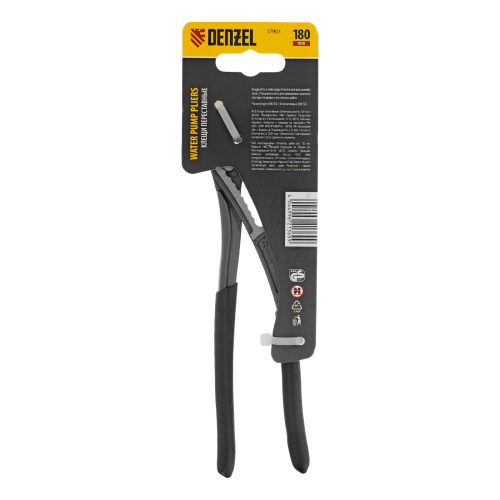 Клещи переставные, обливные рукоятки, 180 мм Denzel купить в Москве с доставкой по всей России | ProtosMarket.ru