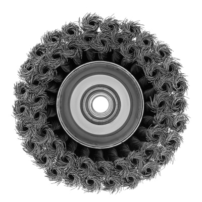 Щетка для УШМ, 125 мм, М14, "чашка", двухрядная, крученая проволока 0.35 мм Matrix купить в Москве с доставкой по всей России | ProtosMarket.ru