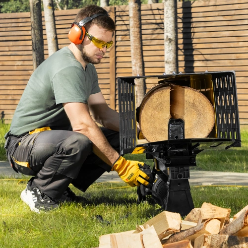 Дровокол электрический ELS7T-52, 2300 Вт, сила раскола 7т, макс. размеры полена D250 x 520 мм Denzel купить в Москве с доставкой по всей России | ProtosMarket.ru