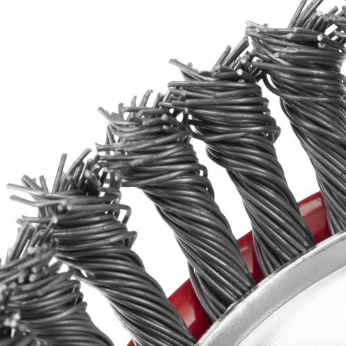 Щетка для УШМ, 125 мм, М14, "чашка", крученая проволока 0.8 мм Matrix по ценам производителя в Санкт-Петербурге с доставкой по всей России