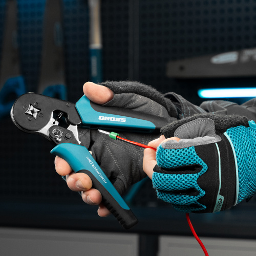 Клещи (пресс-клещи) для обжима наконечников электропроводов с сечением 0.25-8 мм2 Gross купить в Москве с доставкой по всей России | ProtosMarket.ru