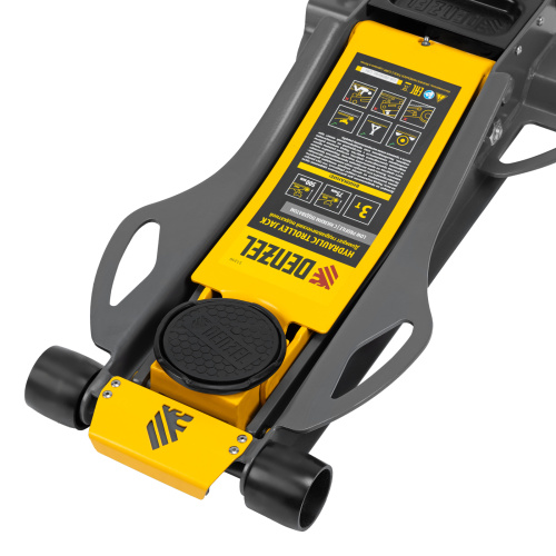 Домкрат гидравлический подкатной, 3 т, 75-500 мм, быстрый подъем, низкий подхват, проф. Denzel по ценам производителя в Санкт-Петербурге с доставкой по всей России