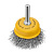Щетка для дрели, 50 мм, Чашка, со шпилькой, нержавеющая витая проволока Denzel по ценам производителя в Санкт-Петербурге с доставкой по всей России