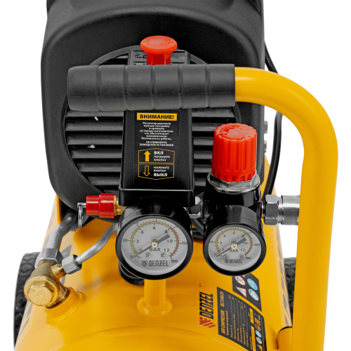 Компрессор воздушный DLC1300/24 безмасляный 1.3 кВт, 24 литра, 206 л/мин Denzel купить в Москве с доставкой по всей России | ProtosMarket.ru