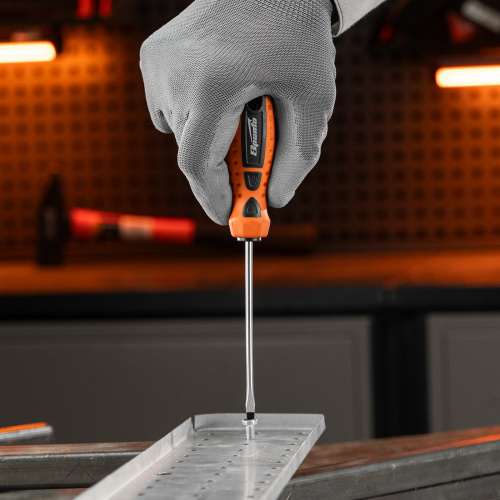 Отвертка "Point", SL5 х 100 мм, CS, двухкомпонентная рукоятка Sparta по ценам производителя в Санкт-Петербурге с доставкой по всей России