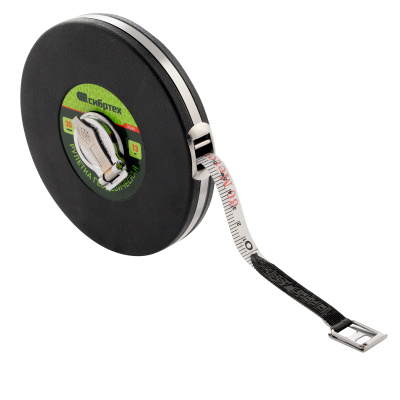 Рулетка геодезическая 30 м х 13 мм, закрытый корпус, фибергласовая лента Сибртех по ценам производителя в Санкт-Петербурге с доставкой по всей России