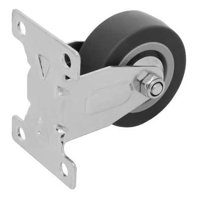 Колесо неповоротное D 50 мм, крепление  платформенное Сибртех по ценам производителя в Санкт-Петербурге с доставкой по всей России