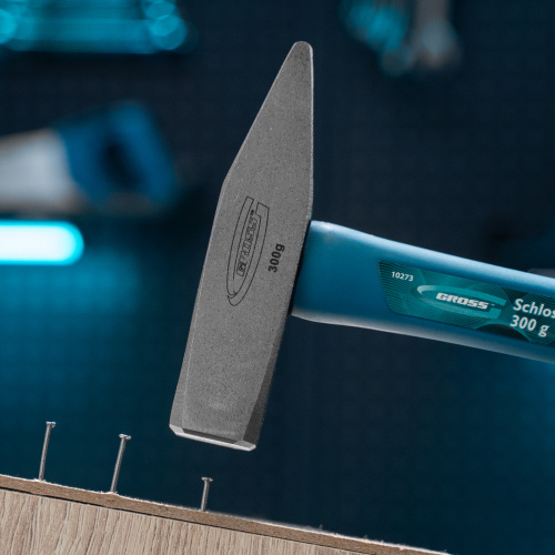 Молоток слесарный, 300 г, квадратный боек, фибергласовая обрезиненная рукоятка Gross купить в Москве с доставкой по всей России | ProtosMarket.ru