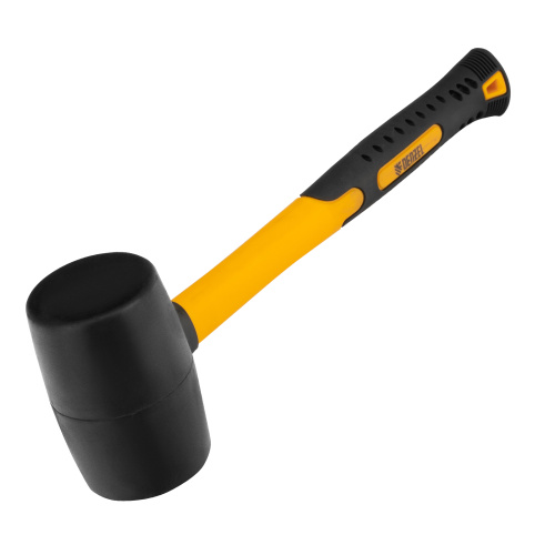 Киянка резиновая, 16 oz, черная резина, фибергласовая рукоятка Denzel купить в Москве с доставкой по всей России | ProtosMarket.ru