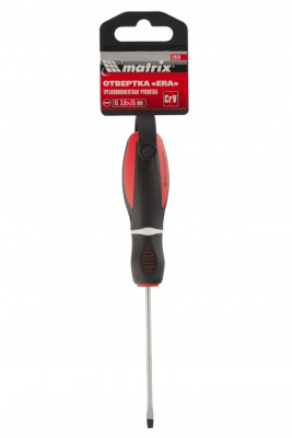 Отвертка "Era", SL3 х 75 мм, CrV, трехкомпонентная рукоятка Matrix по ценам производителя в Санкт-Петербурге с доставкой по всей России
