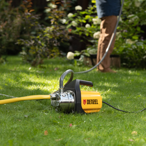 Садовый поверхностный насос GP 1000Х, 1000 Вт, 3500 л/ч, подъем 44 м, нержавейка Denzel купить в Москве с доставкой по всей России | ProtosMarket.ru