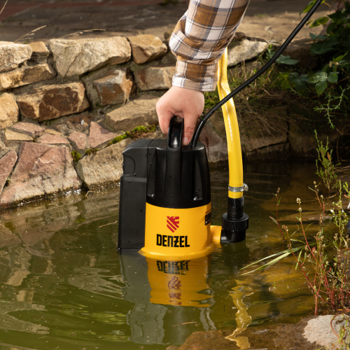 Дренажный насос DP800A, 800 Вт, подъем 5 м, 13000 л/ч Denzel по ценам производителя в Санкт-Петербурге с доставкой по всей России
