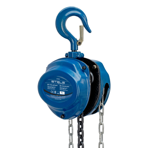 Таль цепная, 1 т, h подъема 2.5 м, расстояние между крюками 350 мм Stels по ценам производителя в Санкт-Петербурге с доставкой по всей России