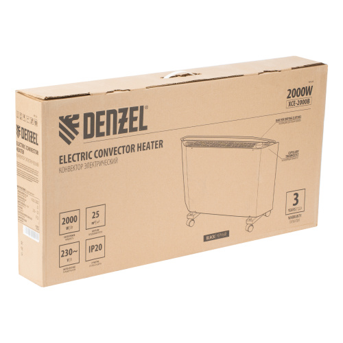Конвектор электрический XCE-2000 B, 230 В, 2000 Вт, X-образный нагреватель Denzel по ценам производителя в Санкт-Петербурге с доставкой по всей России