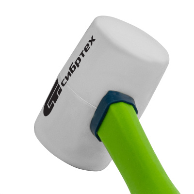 Киянка резиновая, 225 г, белая резина, фибергласовая рукоятка Сибртех купить в Москве с доставкой по всей России | ProtosMarket.ru