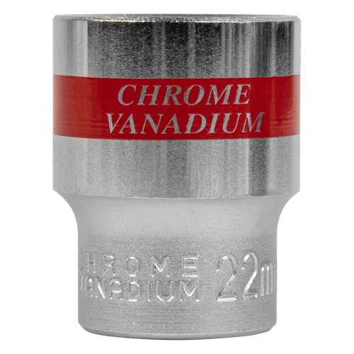 Головка торцевая, 22 мм, шестигранная, CrV, под квадрат 1/2, хромированная Matrix купить в Москве с доставкой по всей России | ProtosMarket.ru