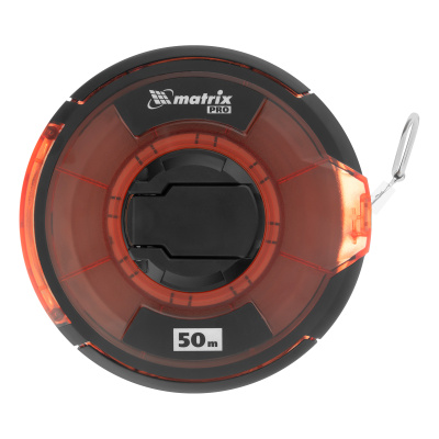 Рулетка геодезическая 50 м х 12,5 мм, закрытый корпус, стальная лента, односторонняя шкала, Pro Matrix по ценам производителя в Санкт-Петербурге с доставкой по всей России