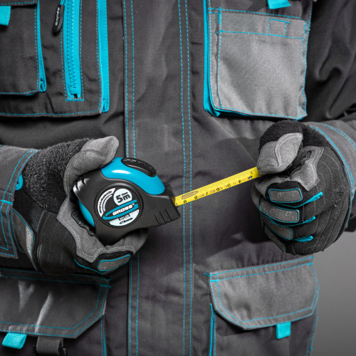 Рулетка "Schlagfest",5 м x 19 мм,магнитный обрезиненный зацеп,двусторонняя шкала,Нейлоновое покрытие,автоматическая фиксация Gross по ценам производителя в Санкт-Петербурге с доставкой по всей России