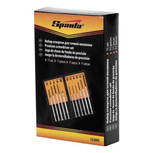 Набор отверток для точной механики, 11 шт, Sparta купить в Москве с доставкой по всей России | ProtosMarket.ru