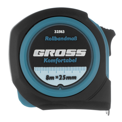 Рулетка Komfortabel 8 м х 25 мм,обрезиненный корпус Gross по ценам производителя в Санкт-Петербурге с доставкой по всей России