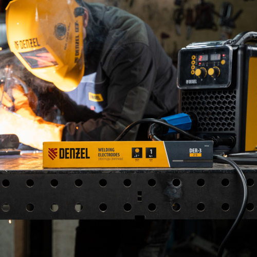 Электроды DER-3, диам. 3 мм, 1 кг, рутиловое покрытие Denzel по ценам производителя в Санкт-Петербурге с доставкой по всей России