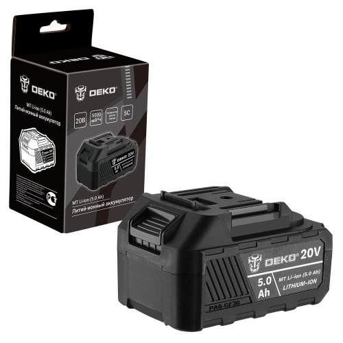 Аккумулятор DEKO MT Li-ion, 20В, 5.0А*ч, разъём UNV купить в Москве с доставкой по всей России | ProtosMarket.ru